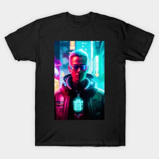 Abstract Cyberpunk Man T-Shirt